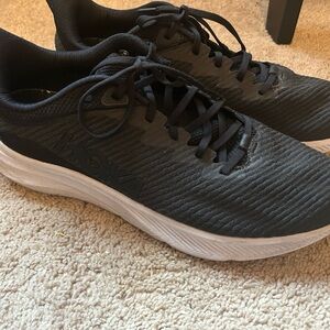 Hoka Men's Black and White Athletic Shoes
